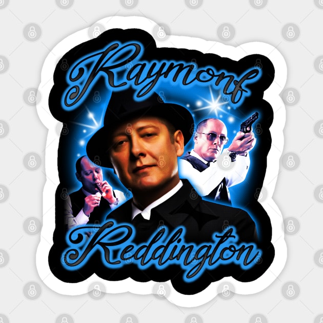 Raymond reddington airbrush potrait Sticker by BVNKGRAPHICS